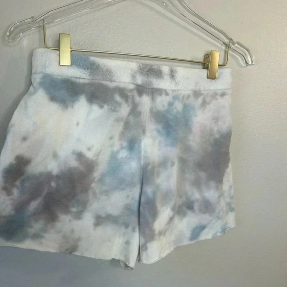 Free People Kelly Washed Sweatshirt and shorts Set Ocean, Size extra small XS - Picture 13 of 14